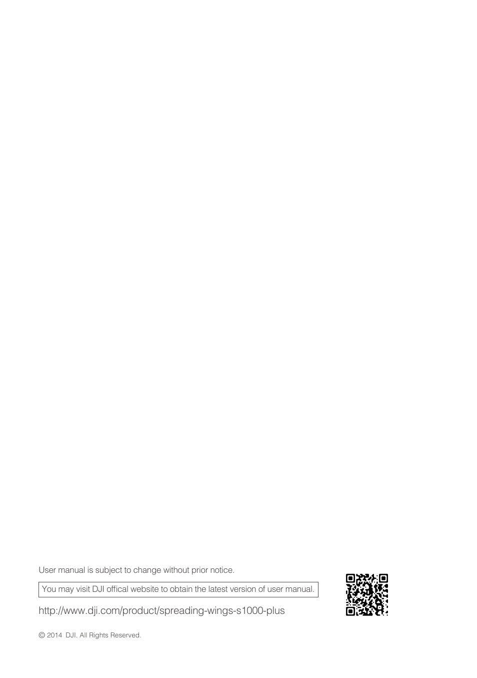 DJI S1000 Plus User Manual | Page 32 / 32