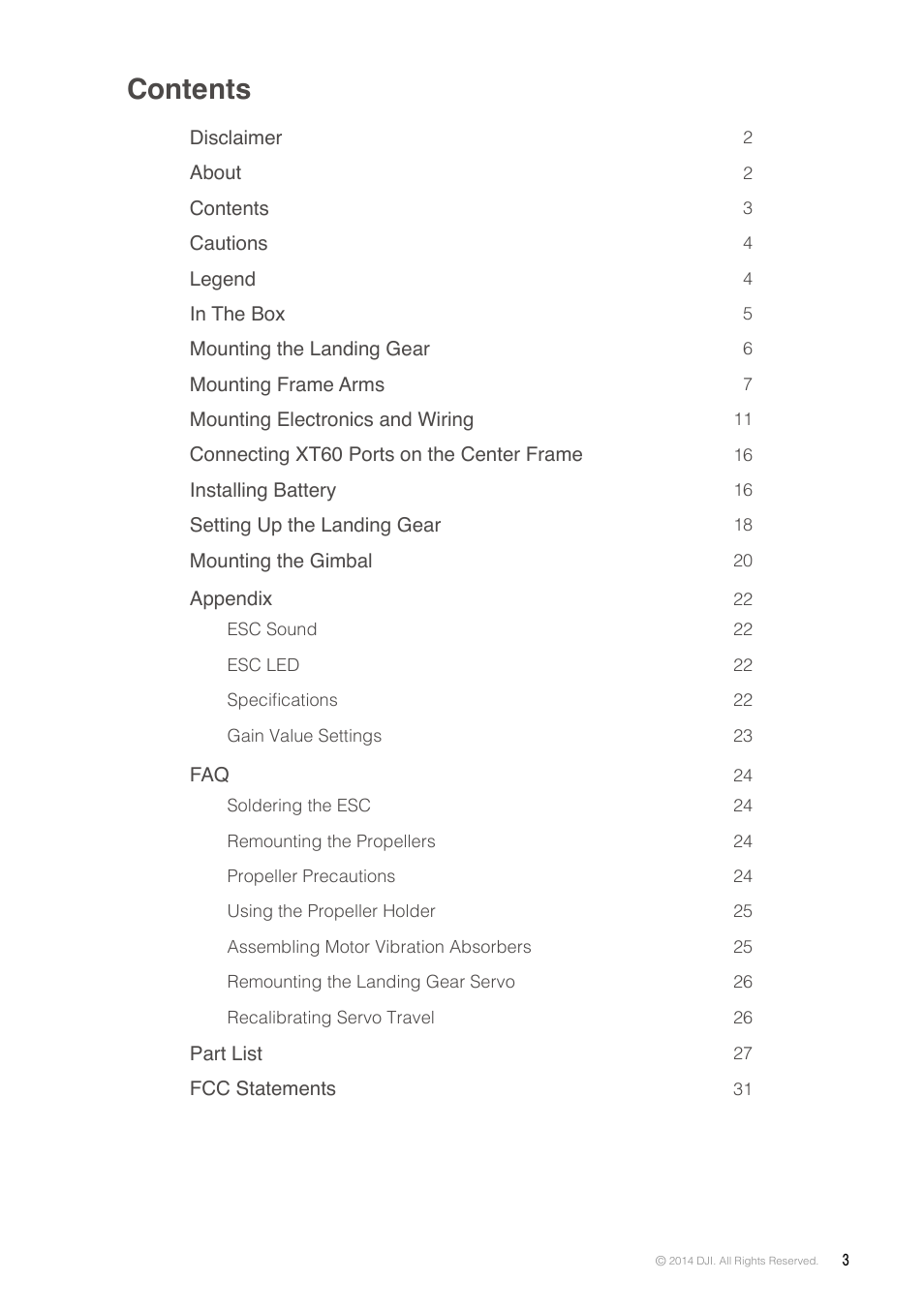DJI S900 User Manual | Page 3 / 32