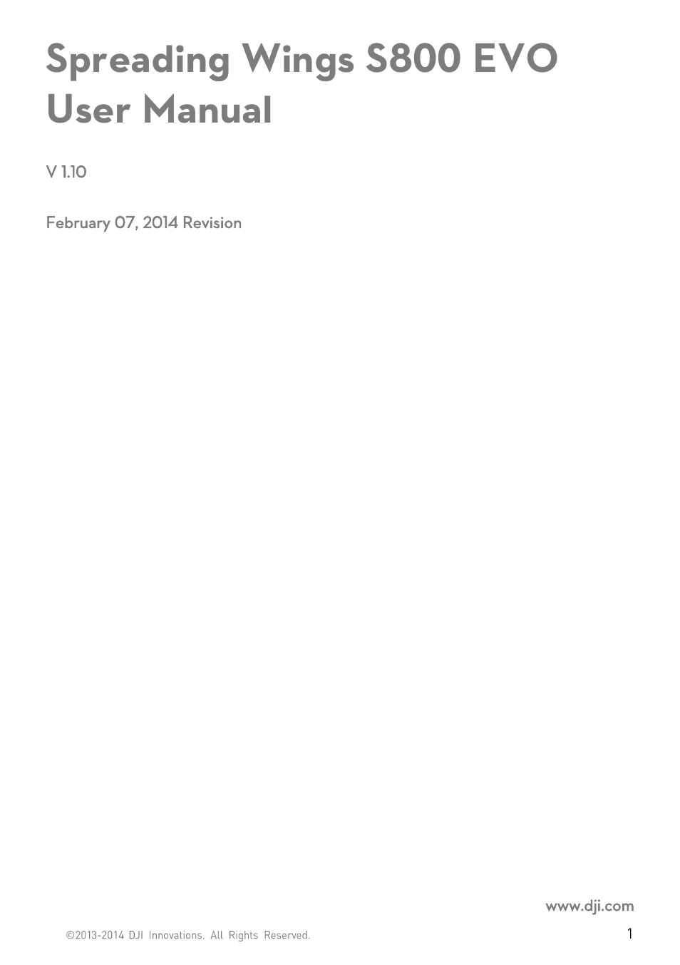 DJI S800 EVO User Manual | 26 pages