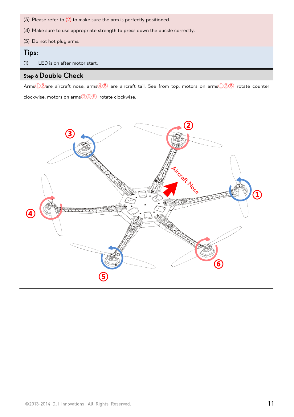 DJI S800 EVO User Manual | Page 11 / 26