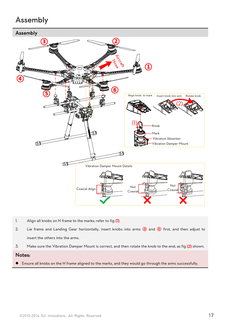 Assembly | DJI S800 EVO User Manual | Page 17 / 26