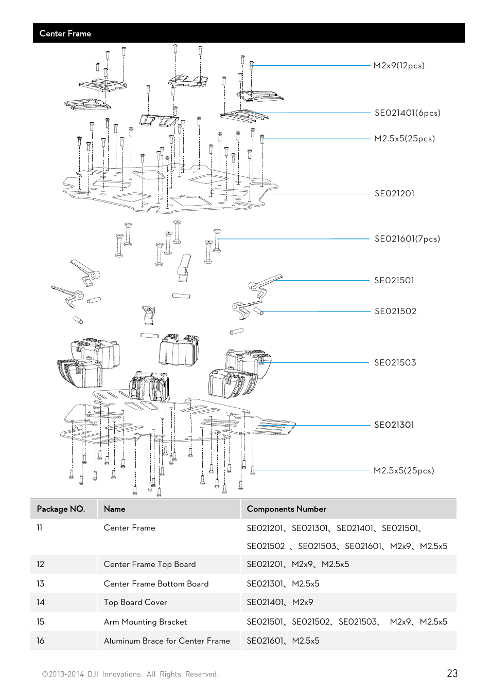 DJI S800 EVO User Manual | Page 23 / 26