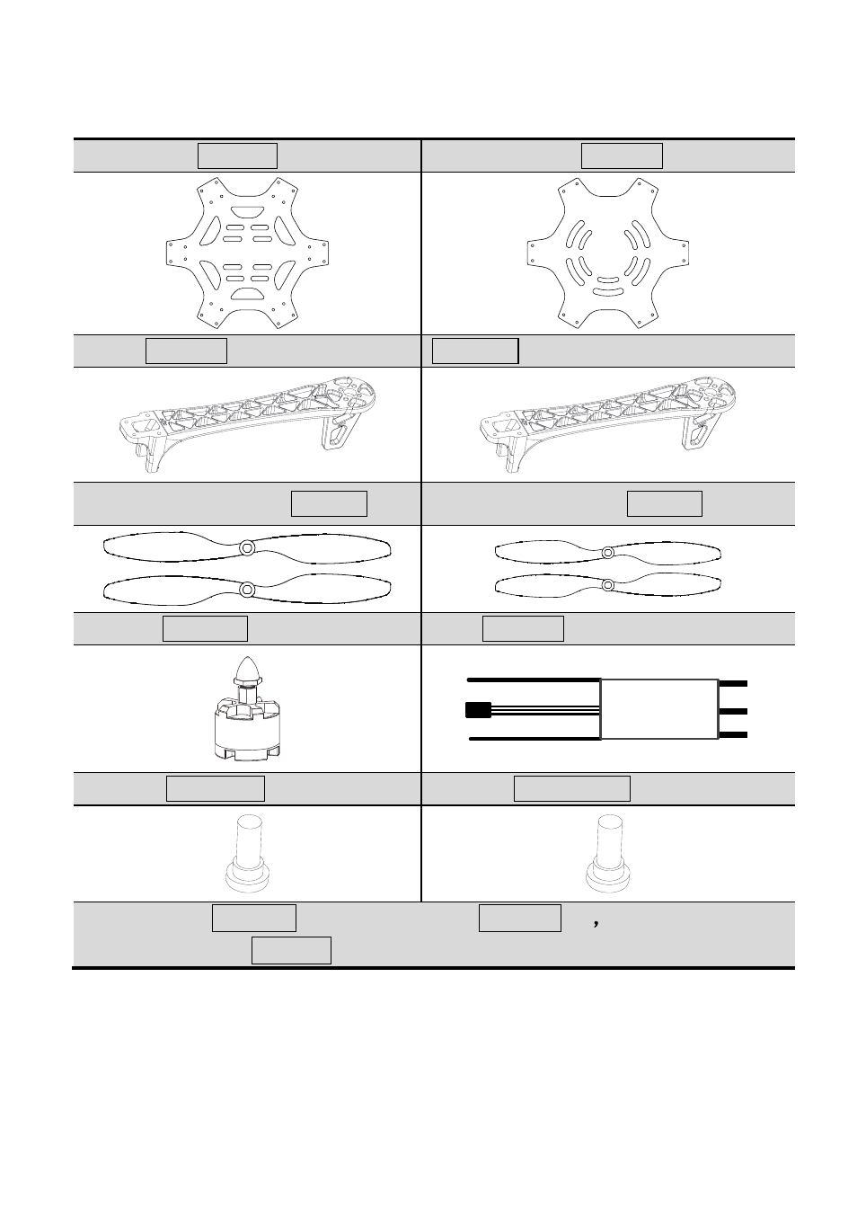 In box | DJI F550 v1.9 User Manual | Page 4 / 7