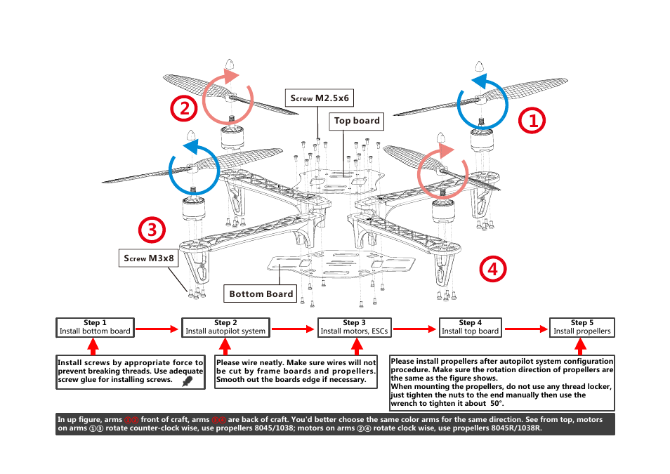 Assembly | DJI F450 v2.0 User Manual | Page 6 / 7