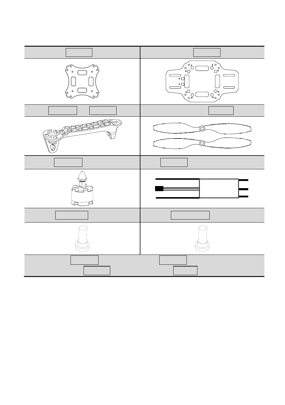 In box | DJI F330 v1.5 User Manual | Page 4 / 7