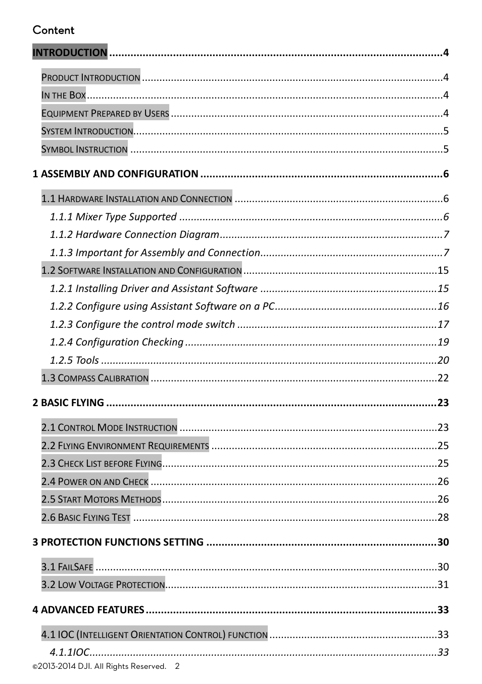 DJI A2 User Manual | Page 2 / 56