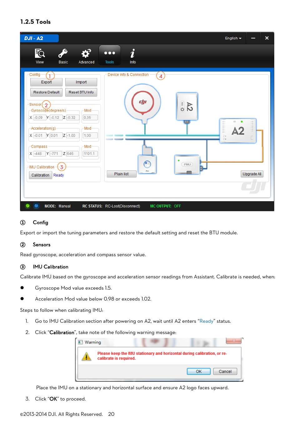 5 tools | DJI A2 User Manual | Page 20 / 56