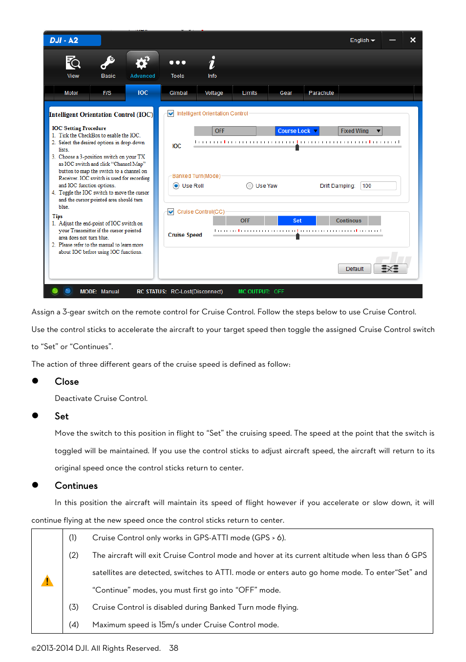 DJI A2 User Manual | Page 38 / 56