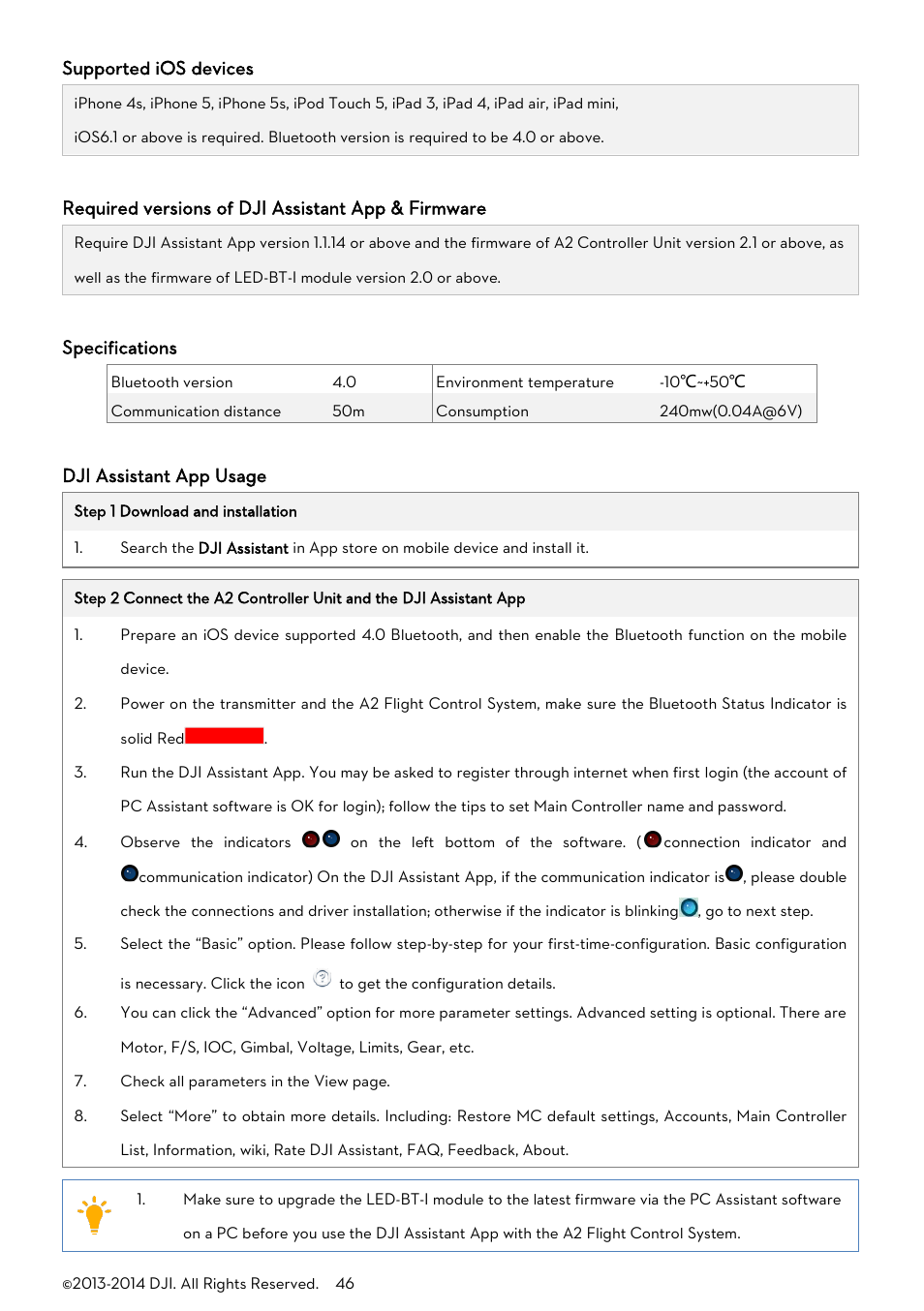 DJI A2 User Manual | Page 46 / 56