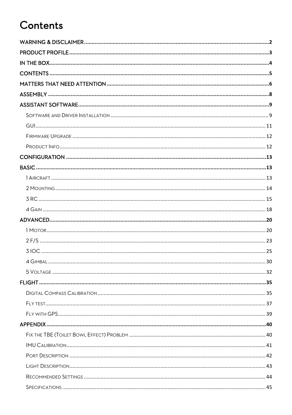 DJI Naza-M Lite User Manual | Page 5 / 45