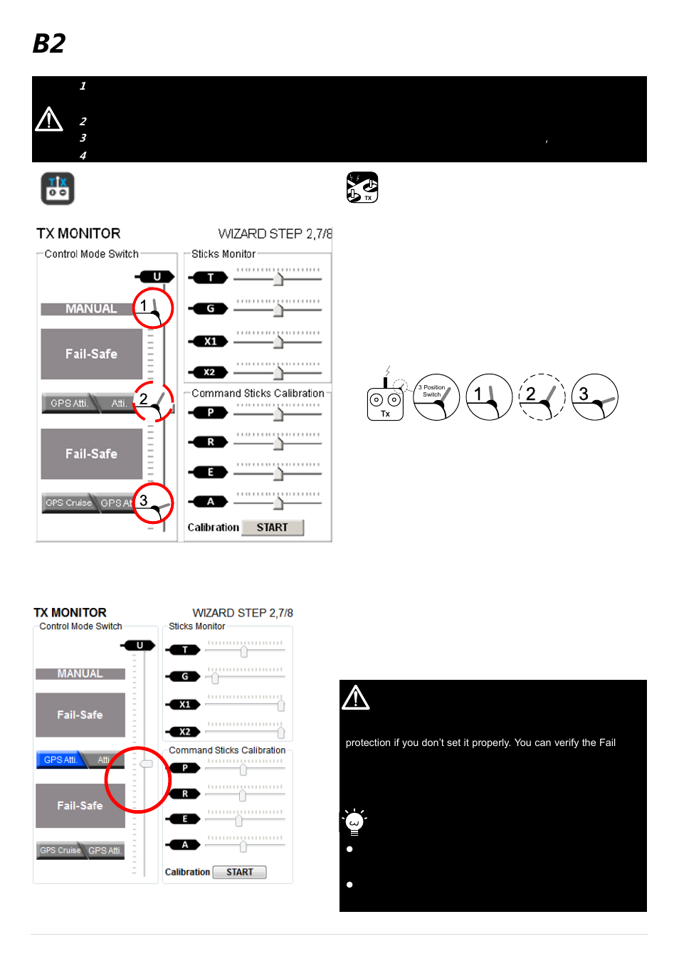 B2 control mode switch, Control mode switch | DJI Ace Waypoint User Manual | Page 12 / 28