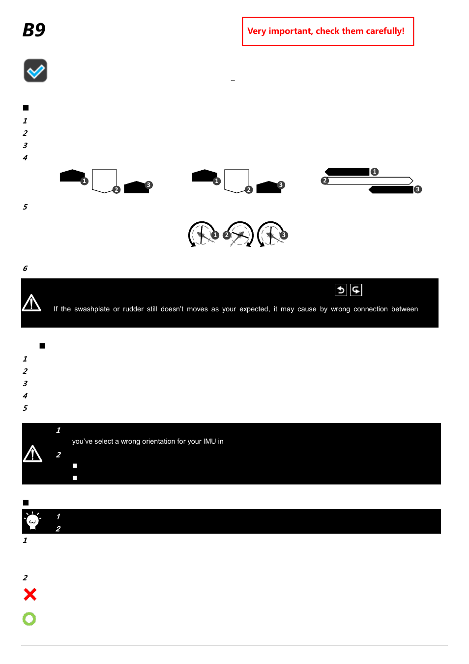 B9 system check, System check, Controller output check | Imu feedback check, Battery performance test | DJI Ace Waypoint User Manual | Page 18 / 28