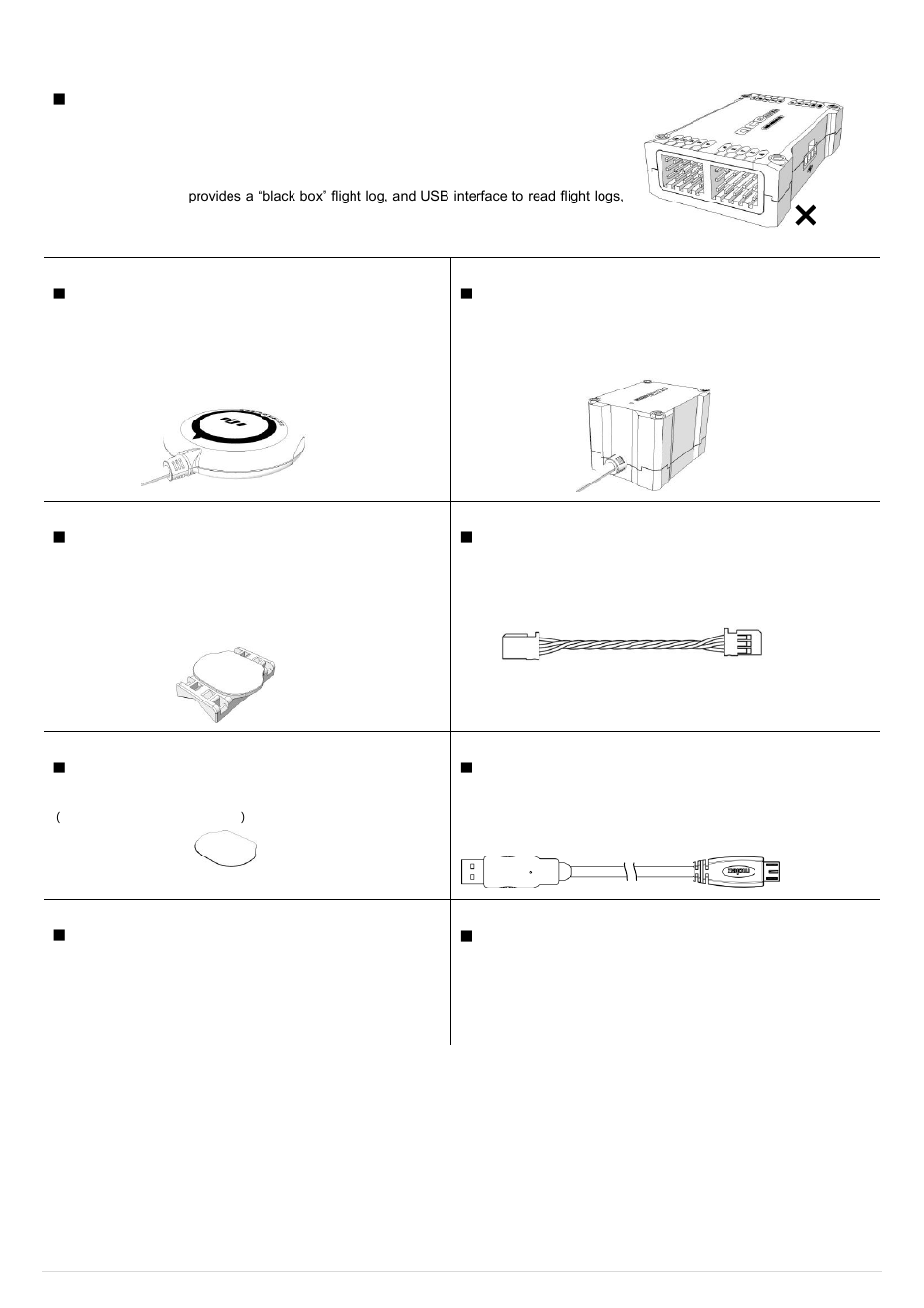Package contents | DJI Ace Waypoint User Manual | Page 5 / 28