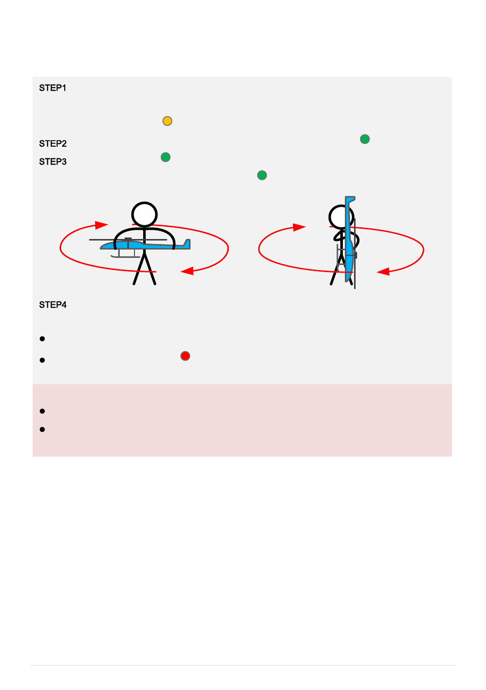 Step4 digital compass calibration, Step, Digital compass calibration | Important | DJI Naza-H User Manual | Page 6 / 13