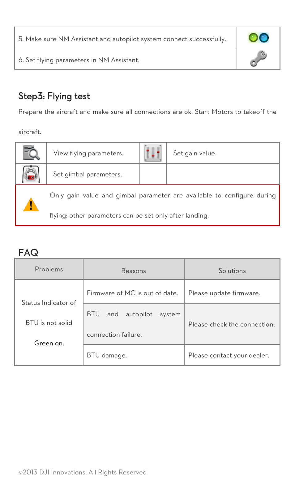 Step3: flying test | DJI BTU User Manual | Page 2 / 3