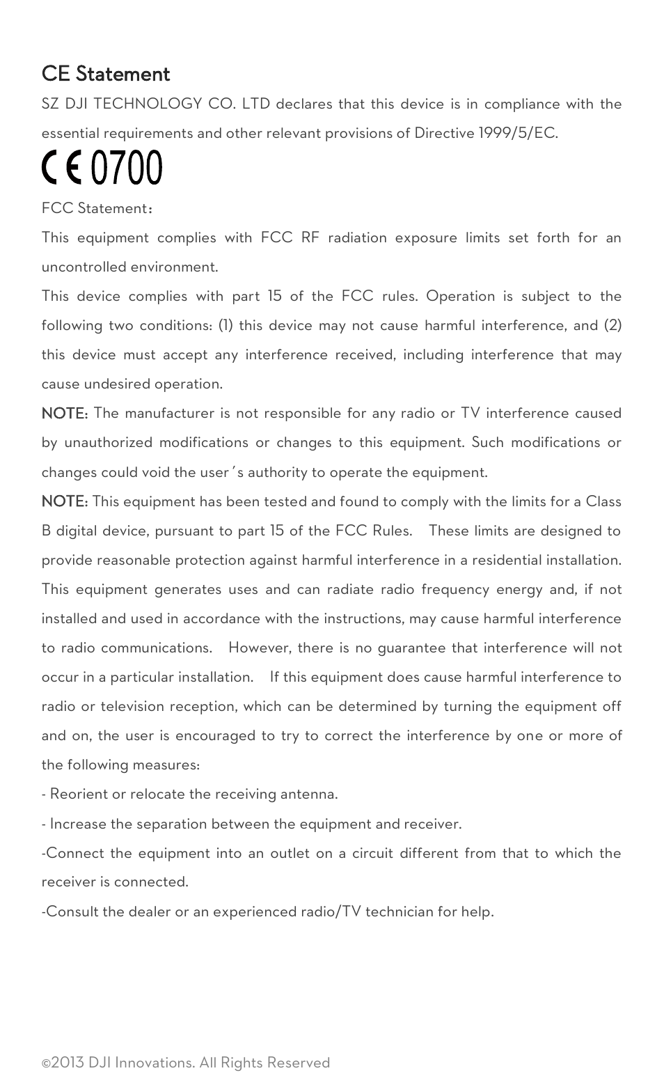 Ce statement | DJI BTU User Manual | Page 3 / 3