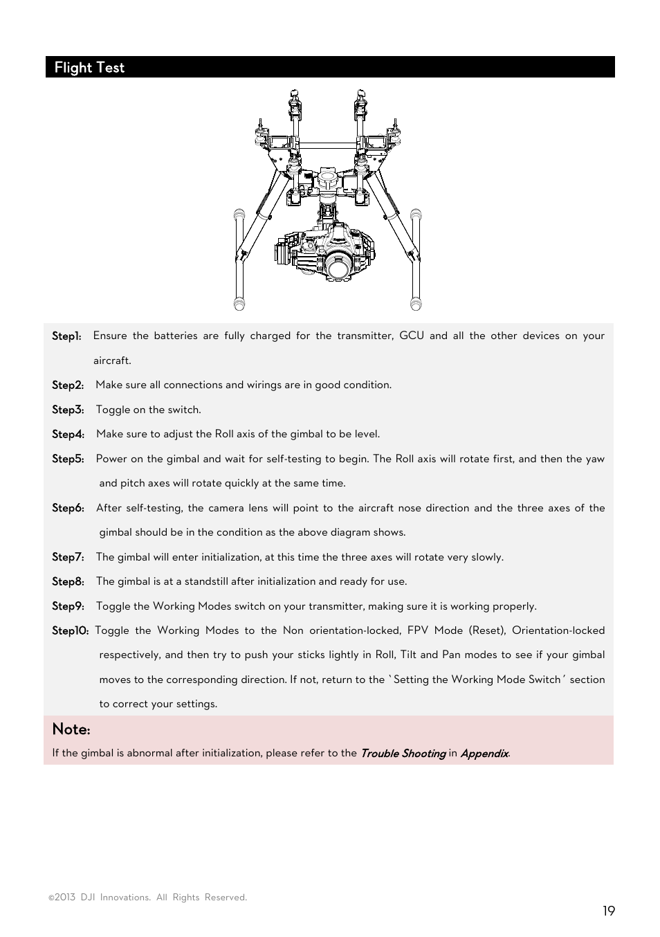 Flight test | DJI Z15-5D User Manual | Page 19 / 24