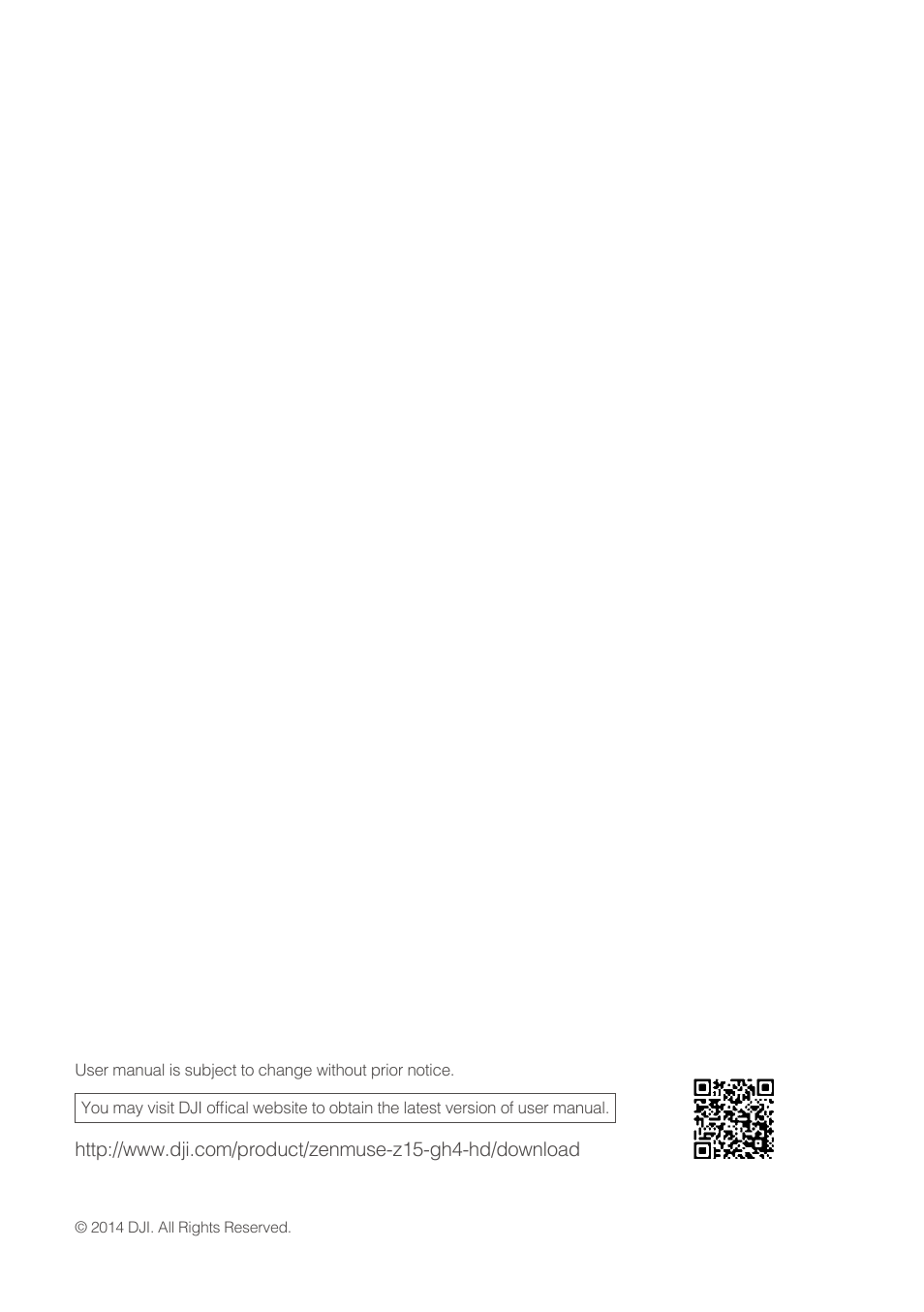 DJI Z15-GH4 (HD User Manual | Page 28 / 28