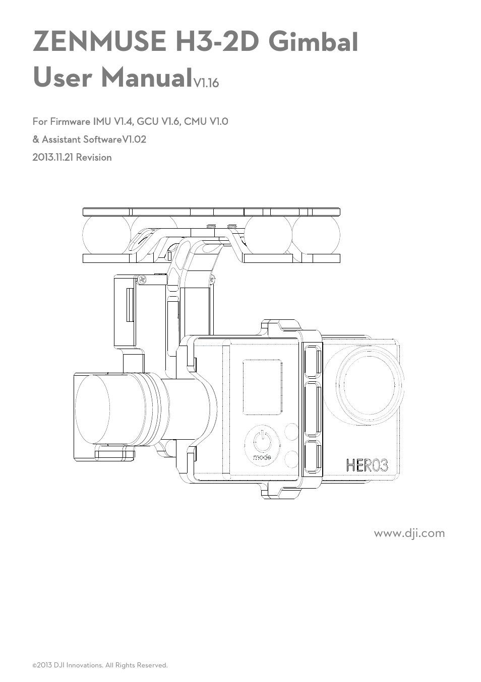 DJI H3-2D User Manual | 16 pages