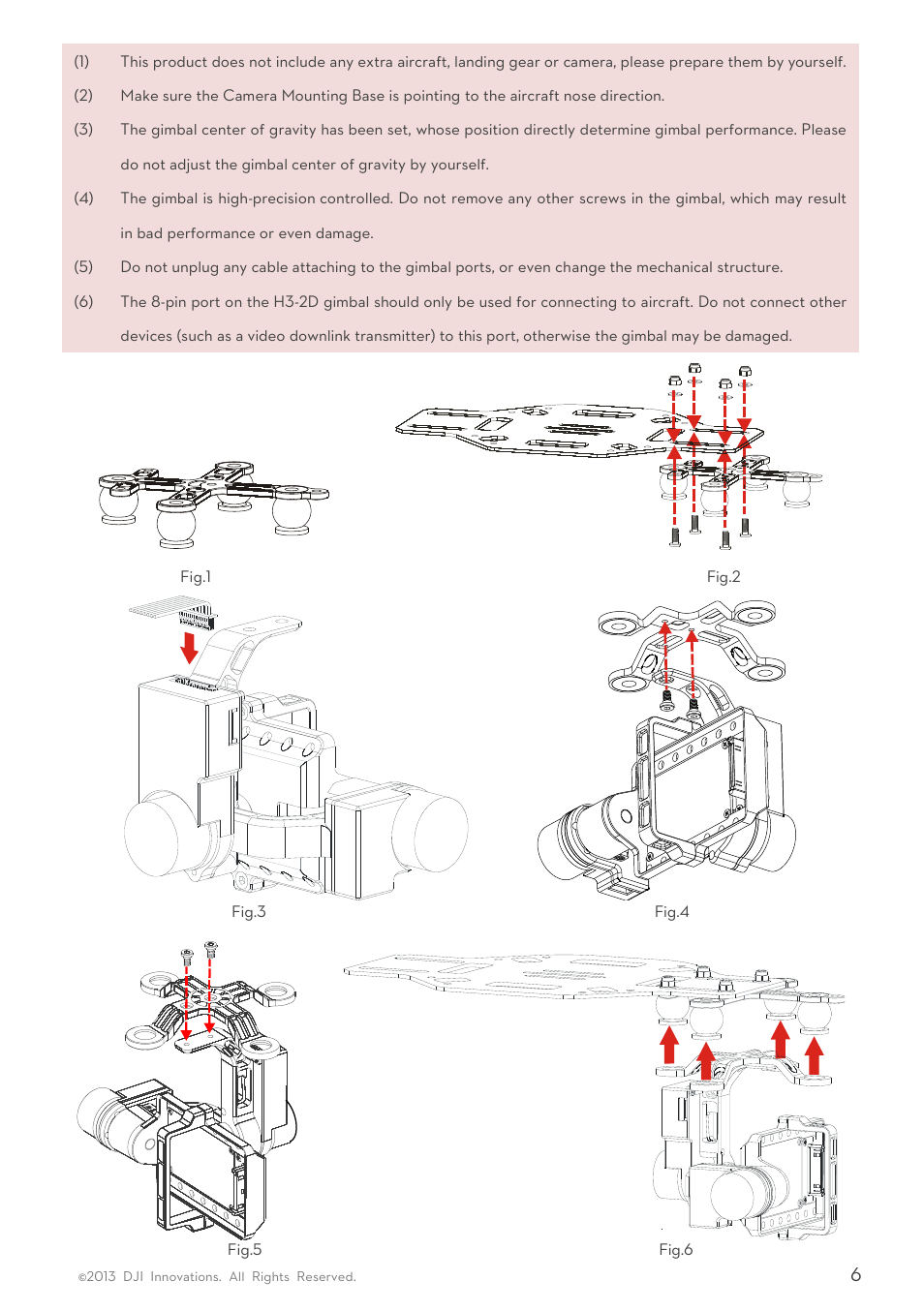 DJI H3-2D User Manual | Page 6 / 16