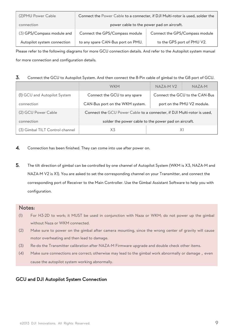 DJI H3-2D User Manual | Page 9 / 16