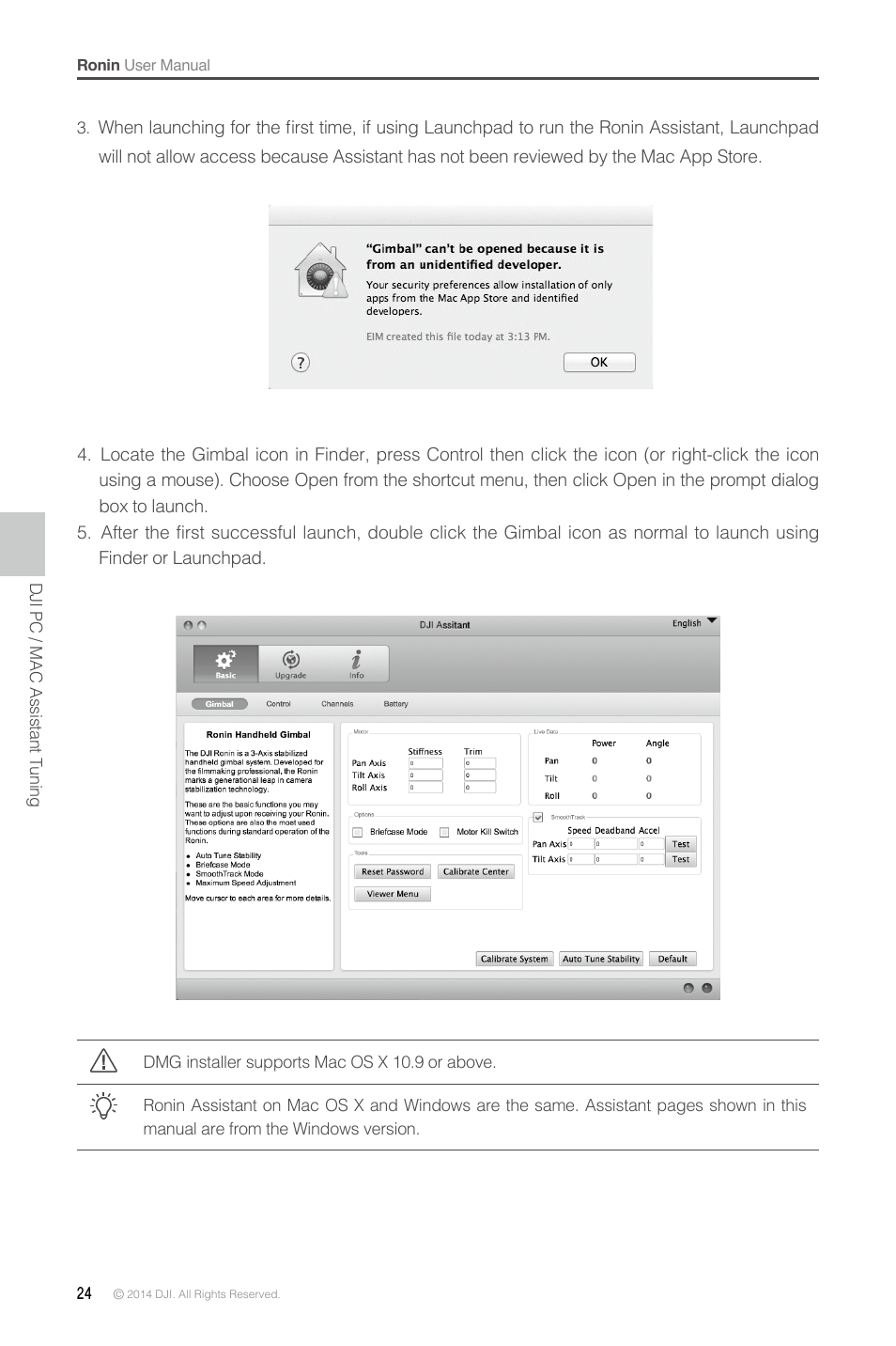 DJI Ronin User Manual | Page 24 / 36