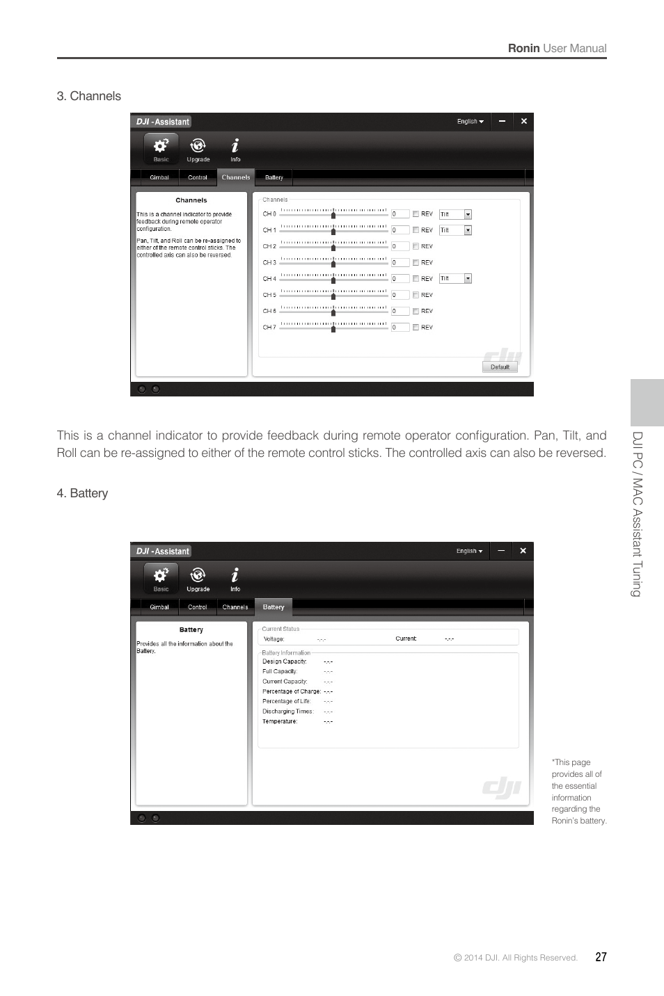 DJI Ronin User Manual | Page 27 / 36