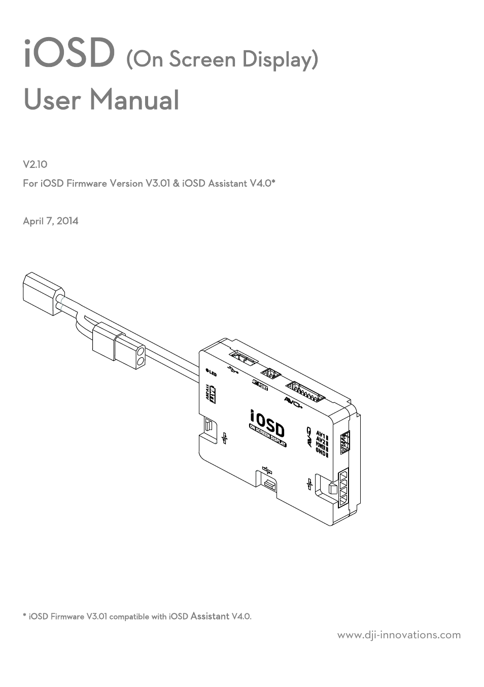 DJI iOSD MARK II User Manual | 17 pages