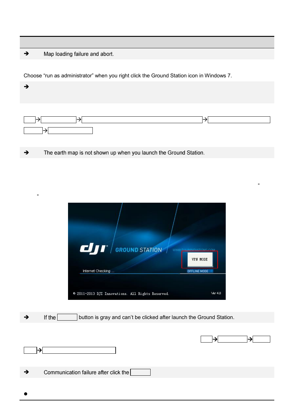 Troubleshooting | DJI Ground Station User Manual | Page 43 / 48