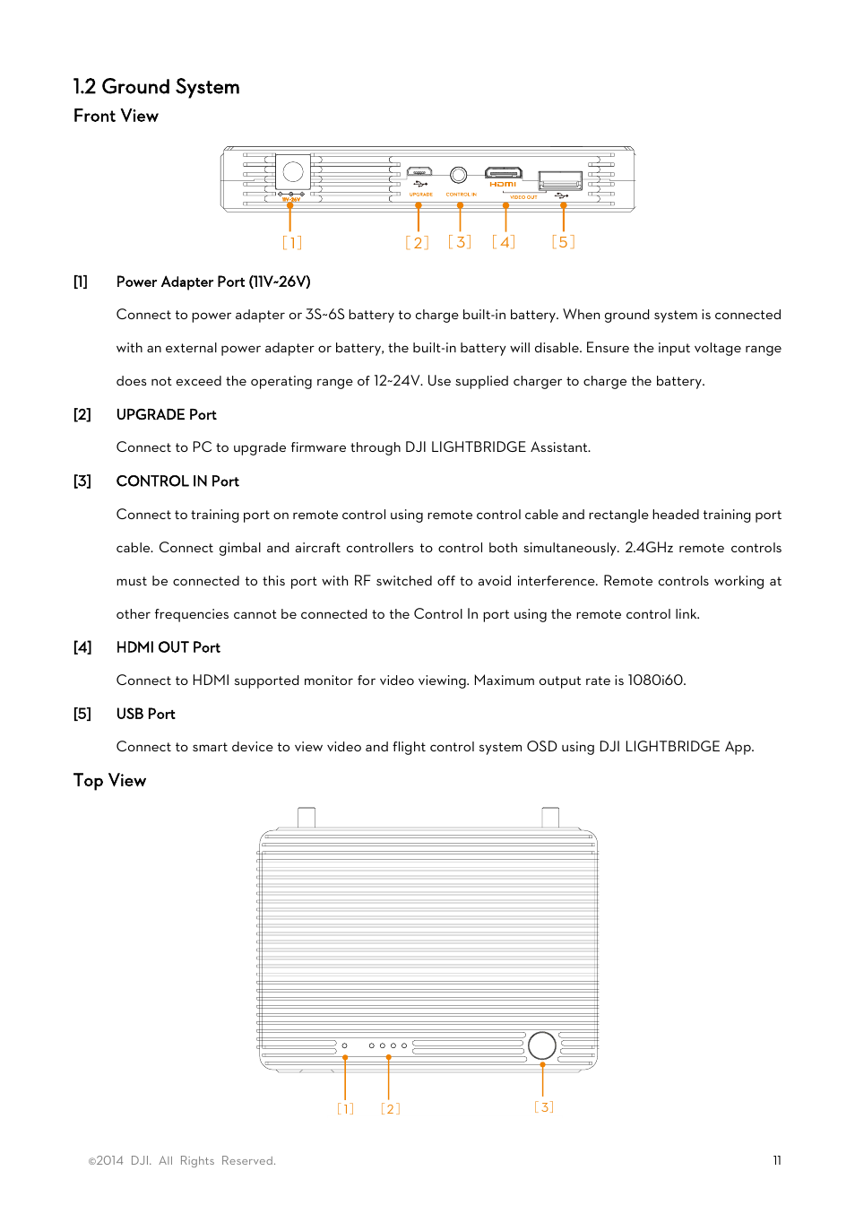 2 ground system | DJI Lightbridge User Manual User Manual | Page 11 / 48