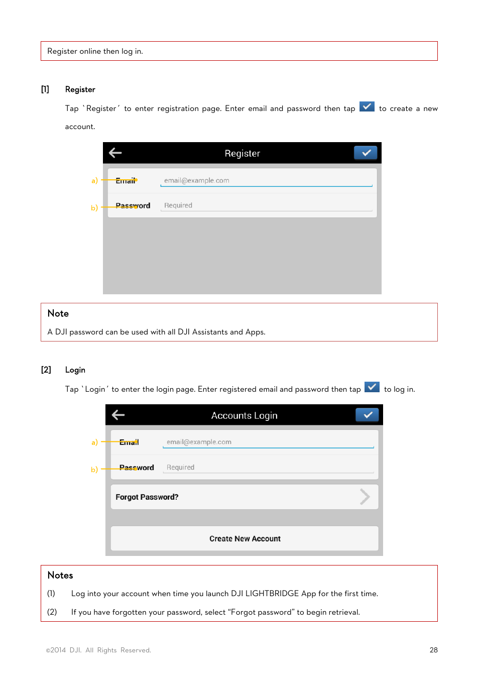 DJI Lightbridge User Manual User Manual | Page 28 / 48