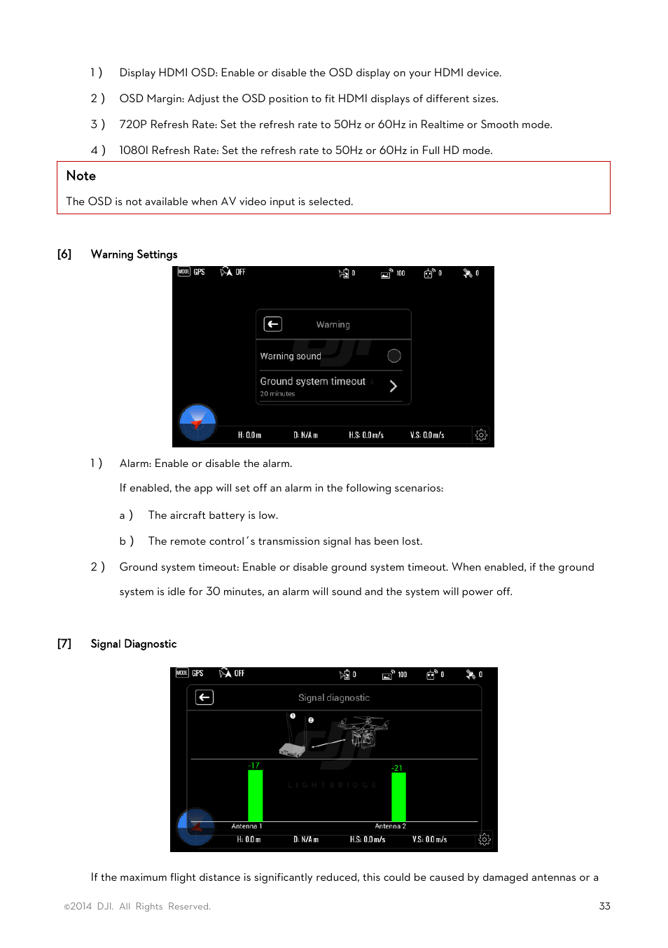 DJI Lightbridge User Manual User Manual | Page 33 / 48