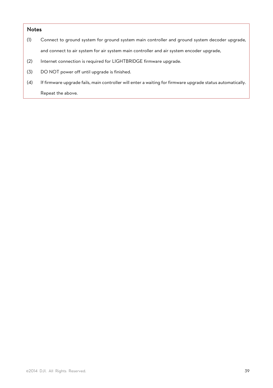 DJI Lightbridge User Manual User Manual | Page 39 / 48