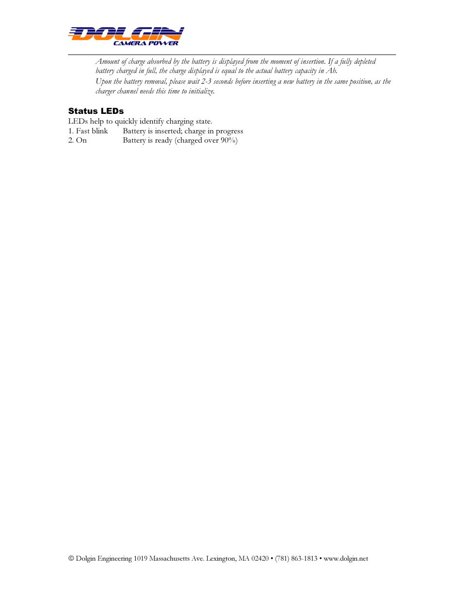 Dolgin Engineering TC400-EX Charger User Manual User Manual | Page 3 / 3