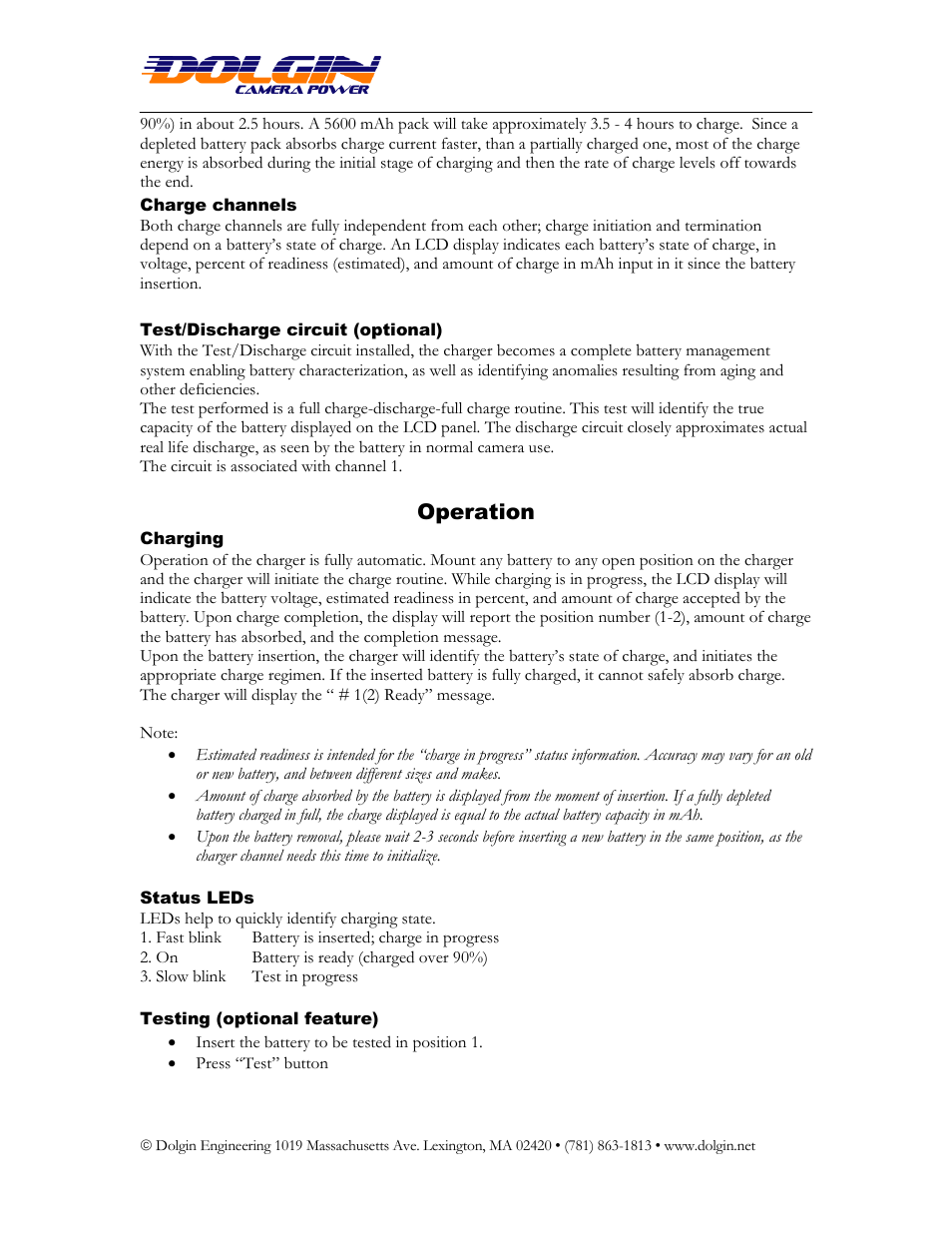 Operation | Dolgin Engineering TC200i User Manual User Manual | Page 3 / 4