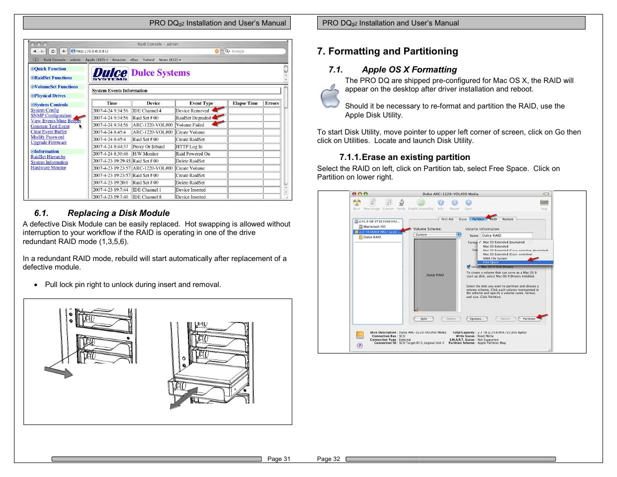 Formatting and partitioning | Dulce Systems PRO DQxc User Manual | Page 16 / 20
