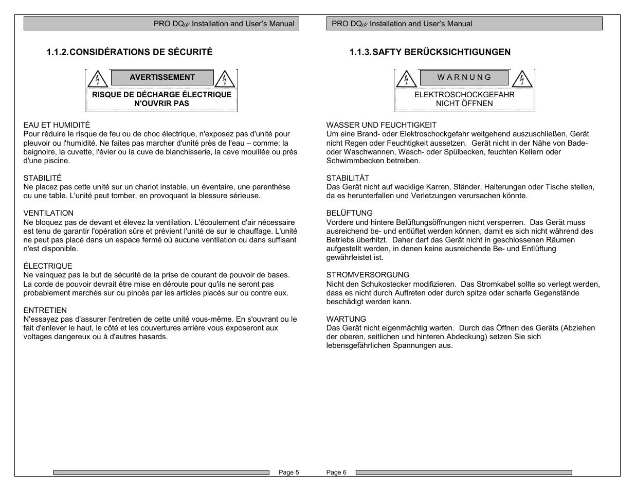 Dulce Systems PRO DQxc User Manual | Page 3 / 20