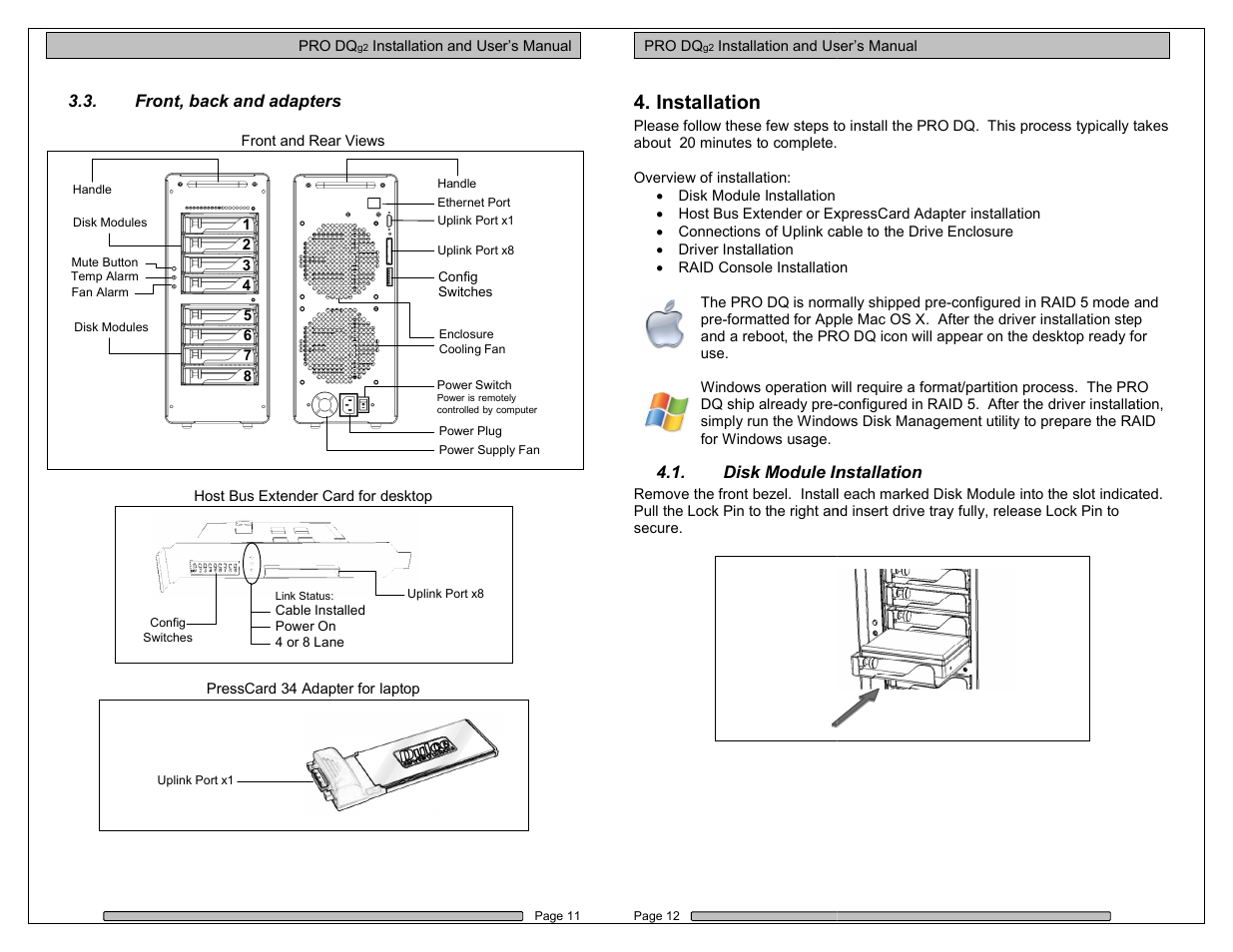 Installation | Dulce Systems PRO DQxc User Manual | Page 6 / 20