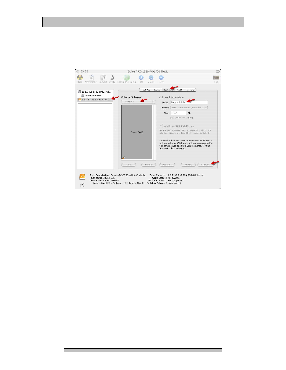 Create a new partition | Dulce Systems PRO Mini User Manual | Page 35 / 48