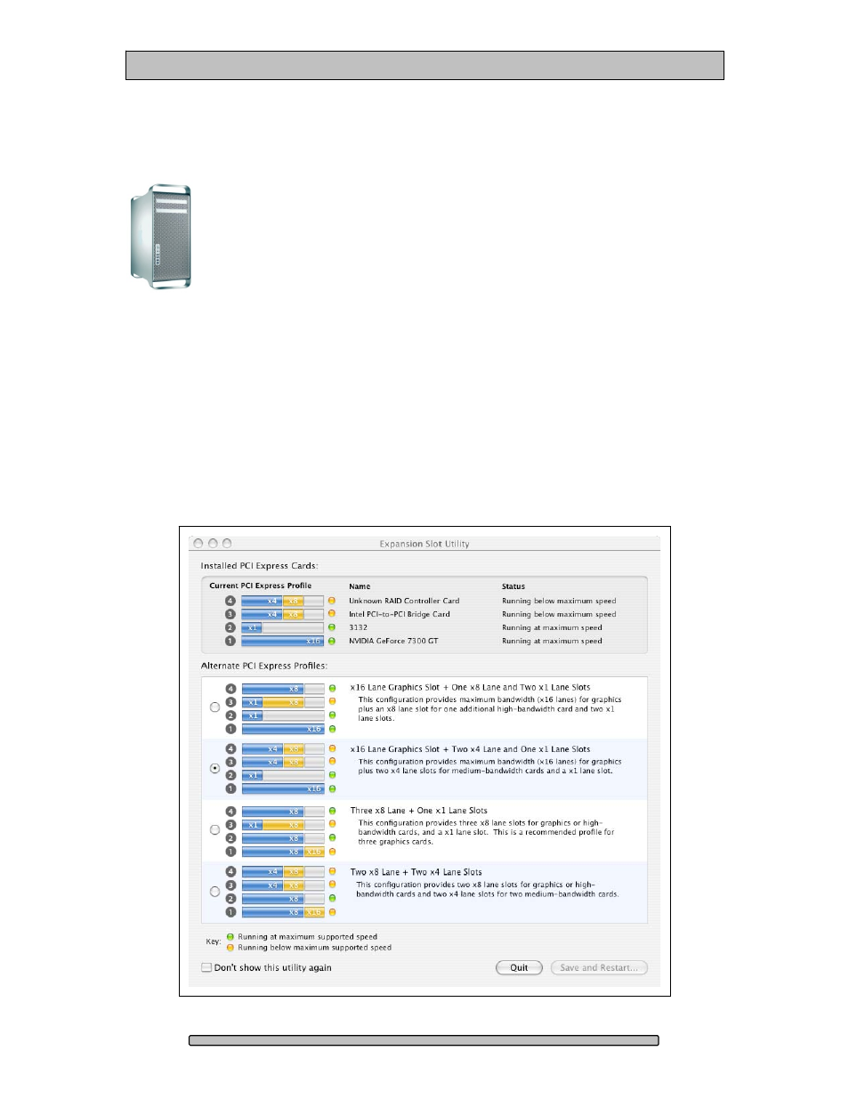 Driver installation, Mac pro – expansion slot utility settings | Dulce Systems PRO RX16ex User Manual | Page 20 / 42