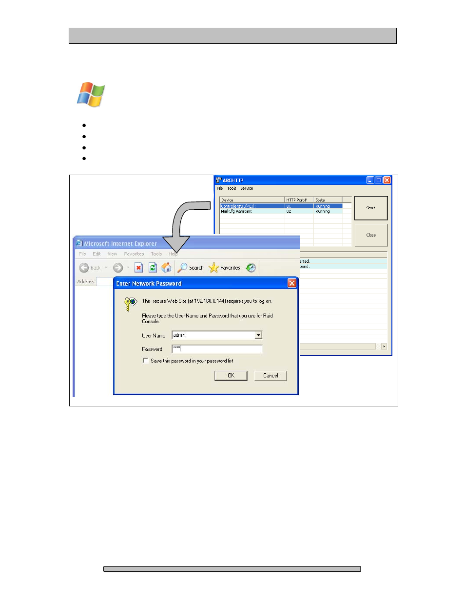 Start windows pc raid console gui | Dulce Systems PRO RX16ex User Manual | Page 26 / 42