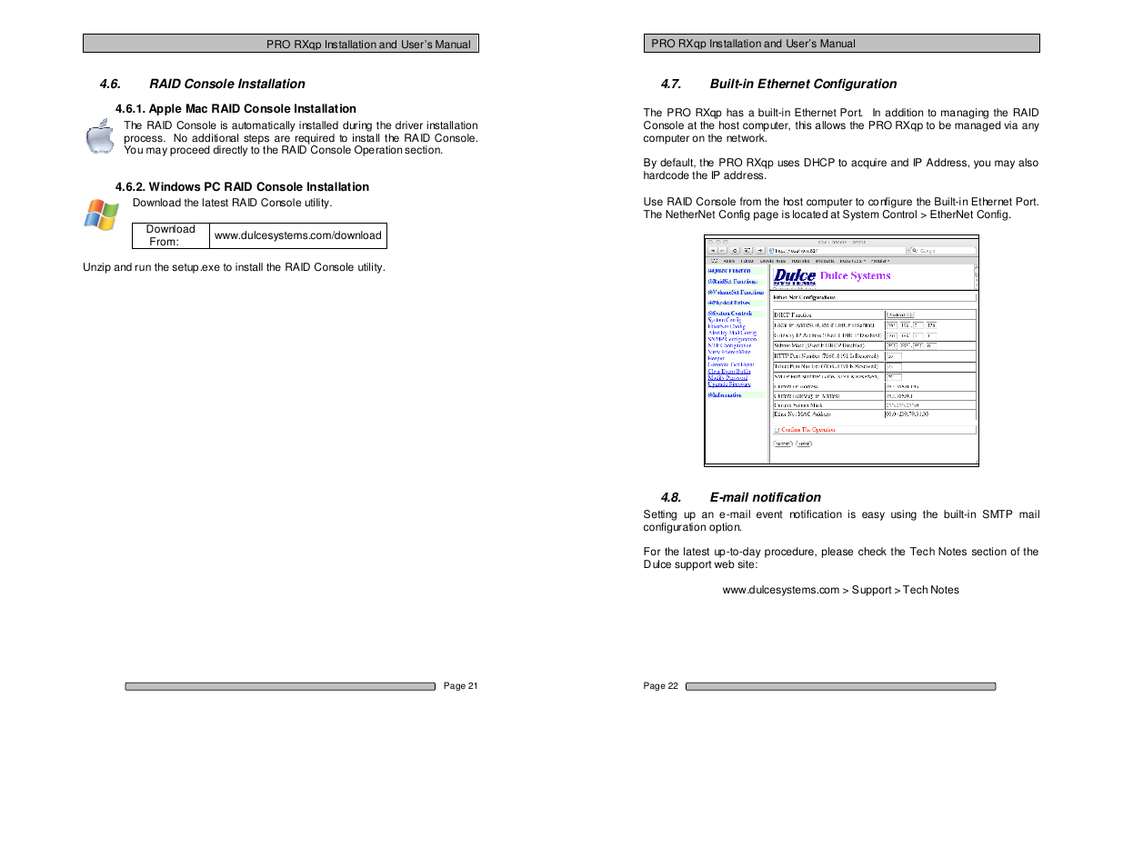 Dulce Systems PRO RXqp User Manual | Page 11 / 24