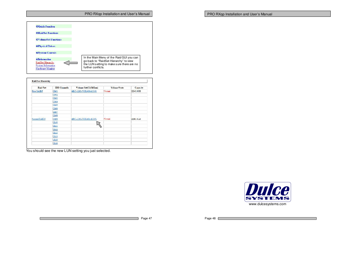 Dulce Systems PRO RXqp User Manual | Page 24 / 24