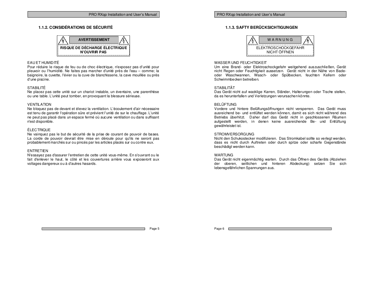 Dulce Systems PRO RXqp User Manual | Page 3 / 24