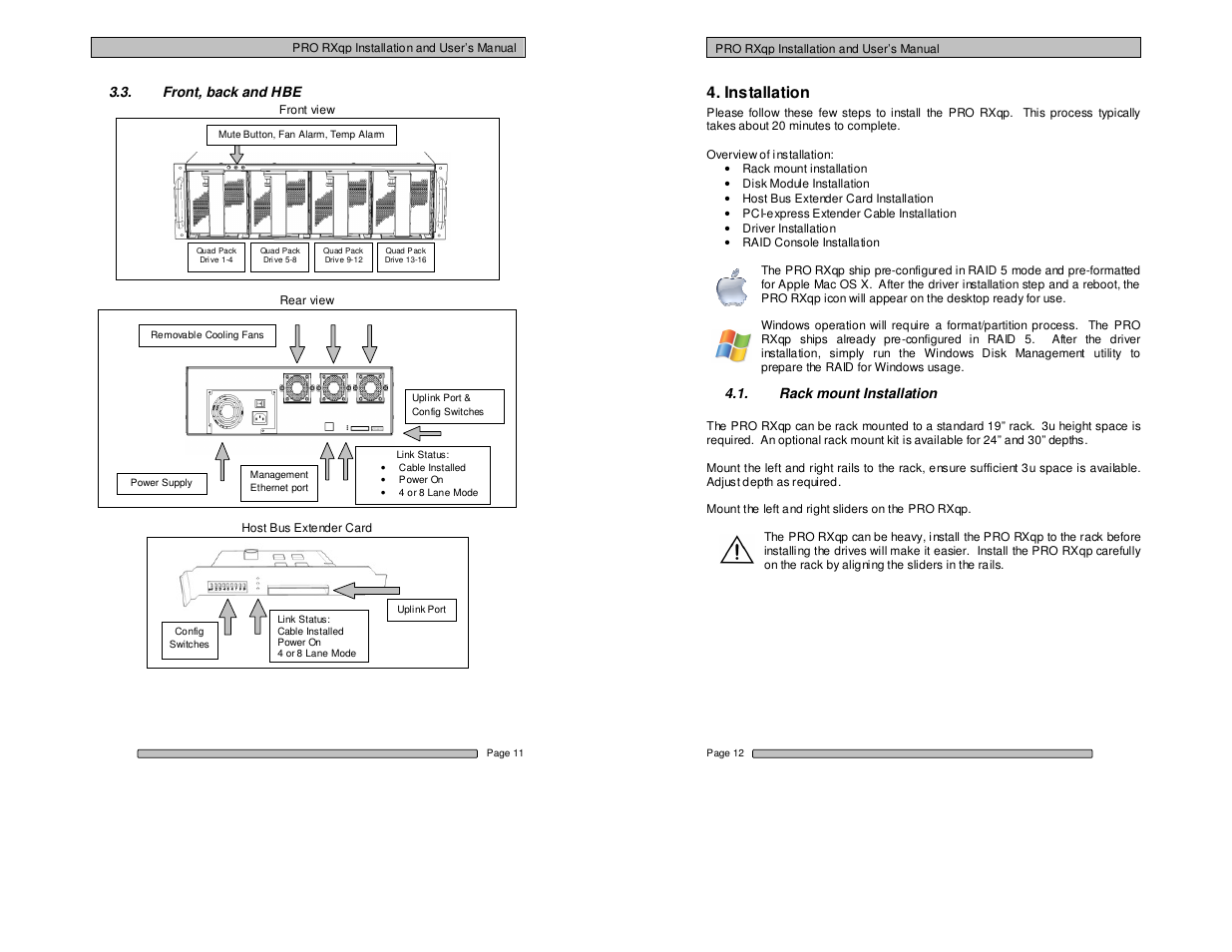 Installation | Dulce Systems PRO RXqp User Manual | Page 6 / 24