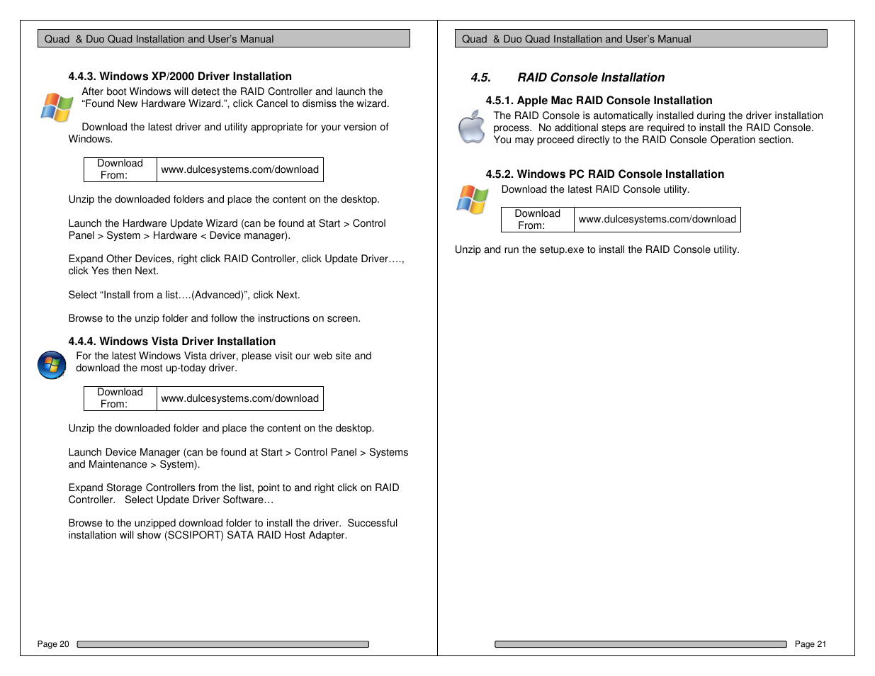 Dulce Systems Duo Quad User Manual | Page 11 / 21