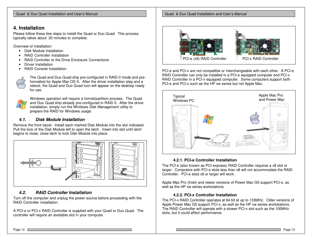 Installation | Dulce Systems Duo Quad User Manual | Page 7 / 21