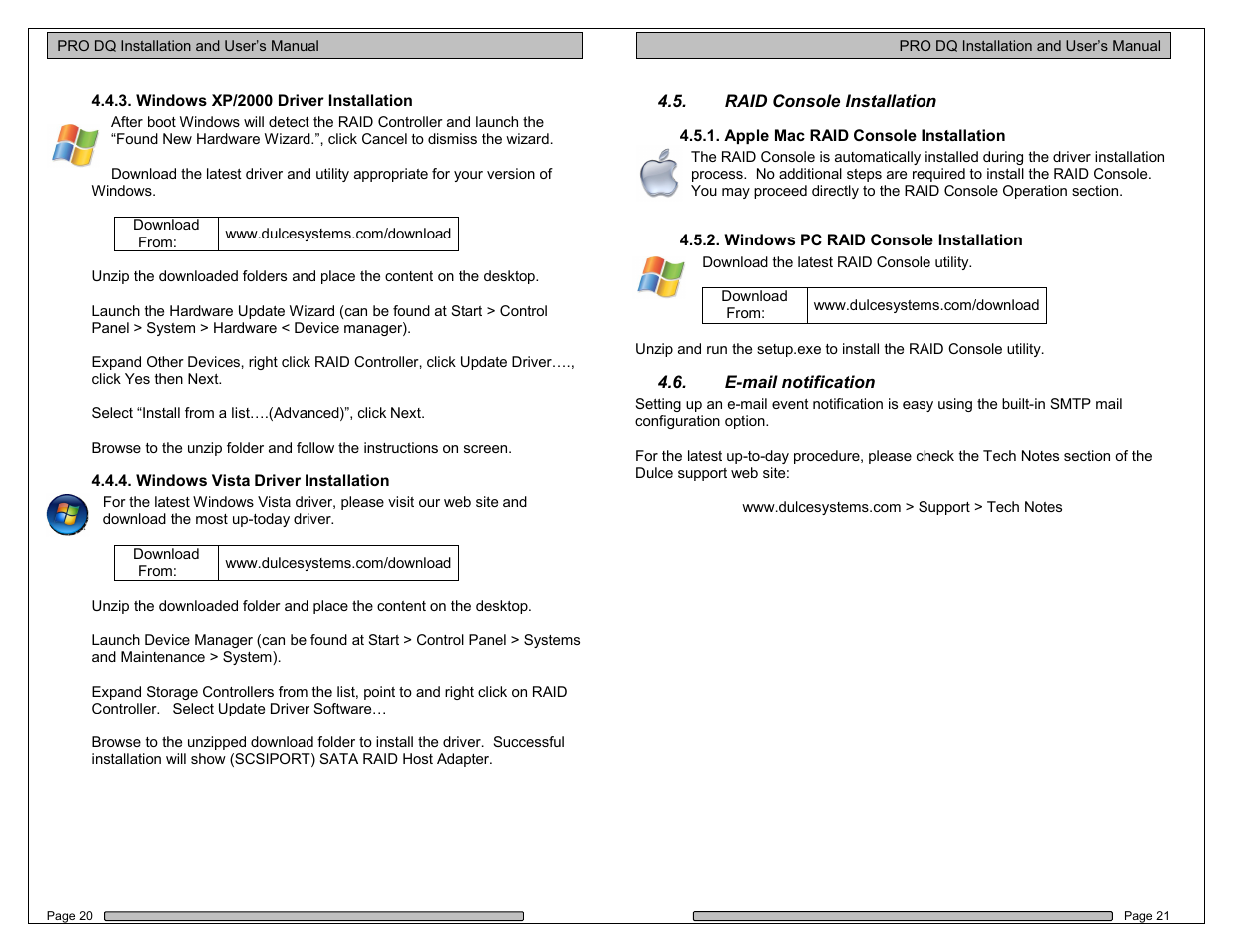 Dulce Systems PRO DQ User Manual | Page 11 / 21