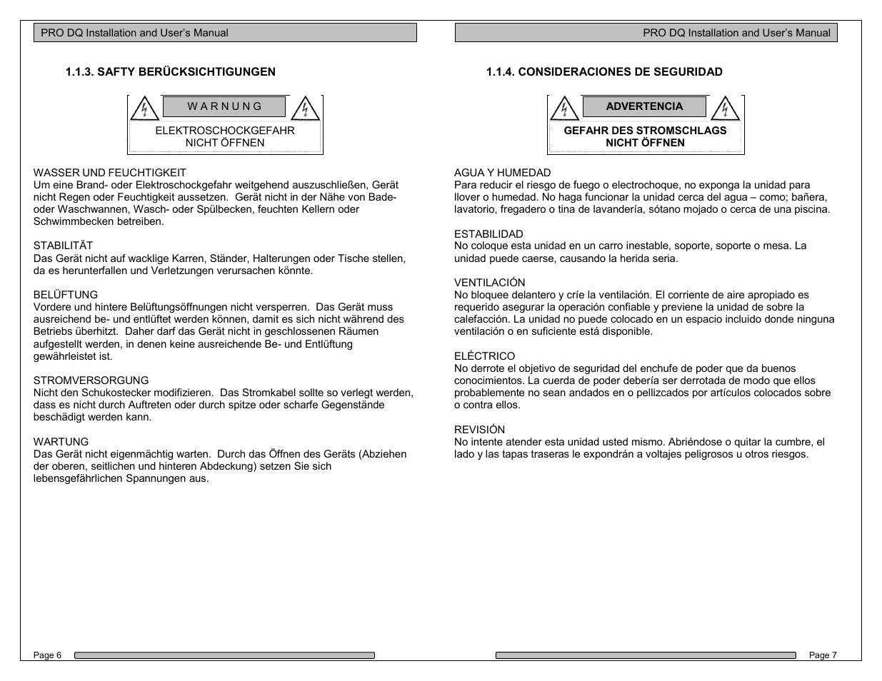 Dulce Systems PRO DQ User Manual | Page 4 / 21