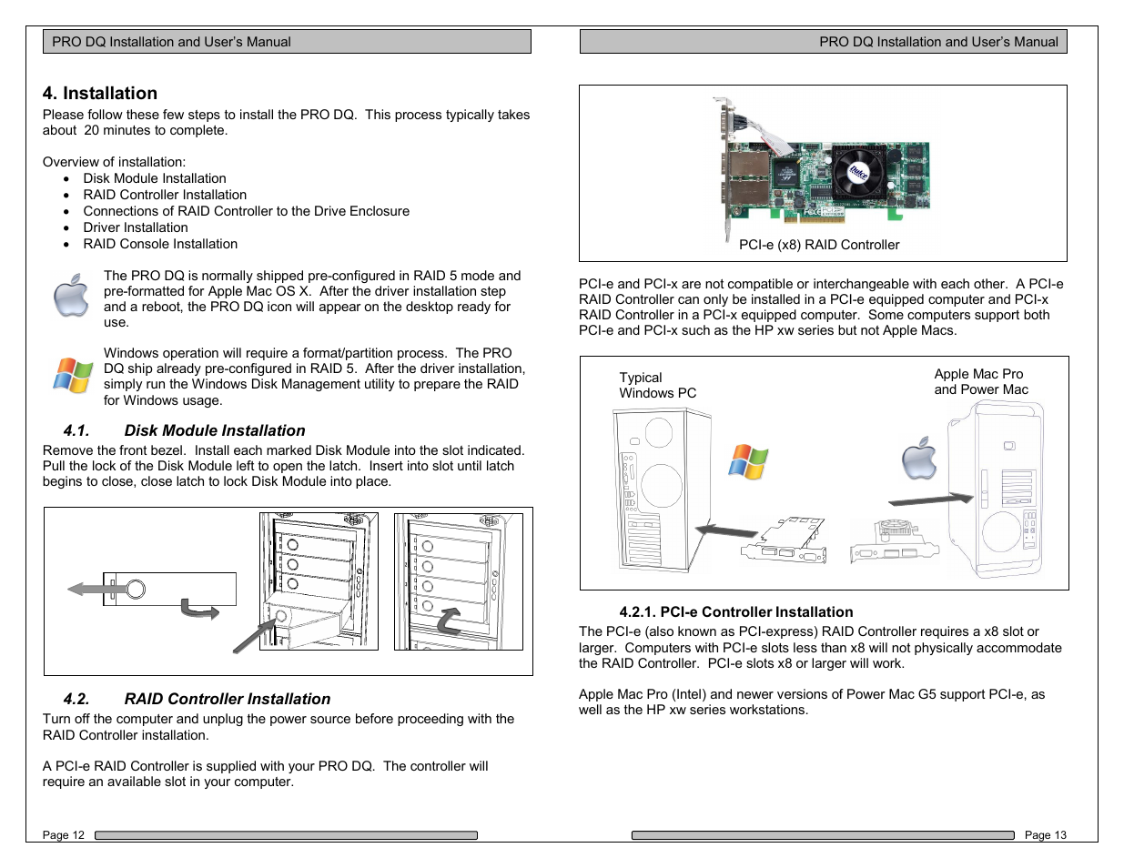 Installation | Dulce Systems PRO DQ User Manual | Page 7 / 21